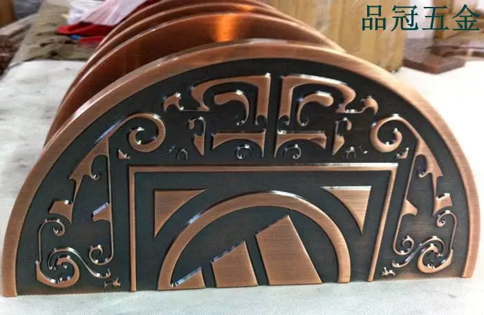 Semi-circular bronze glass door handle wooden Chinese antique Handle Continental | Обустройство дома