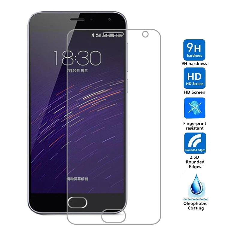 Закаленное стекло премиум-класса для Meizu m2 mini защитная пленка экрана Meilan MAX A5 E E2 E3