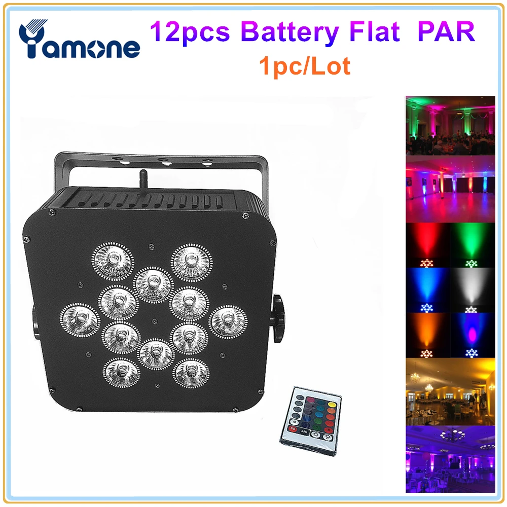 

Светодиодный светильник 6 в 1 RGBAW, 1 шт./лот, 12 шт. * 18 Вт, с питанием от УФ-батареи
