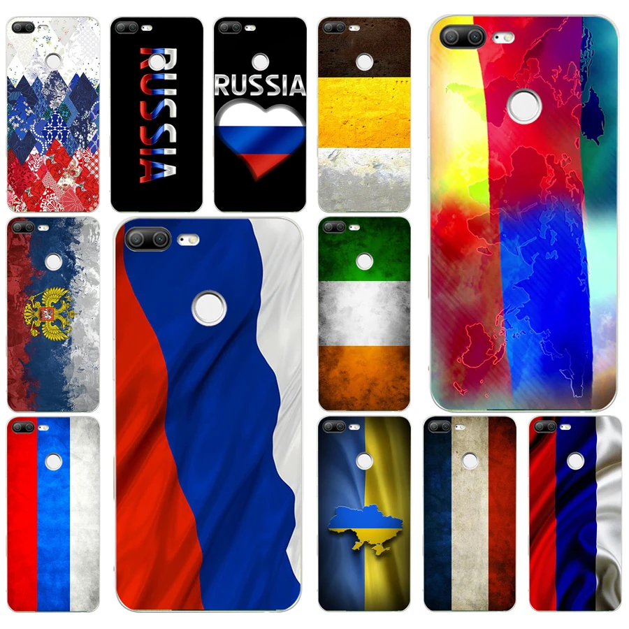 156AQ сердце российский флаг Мягкий Силиконовый ТПУ чехол для телефона huawei Honor 9 Lite 10