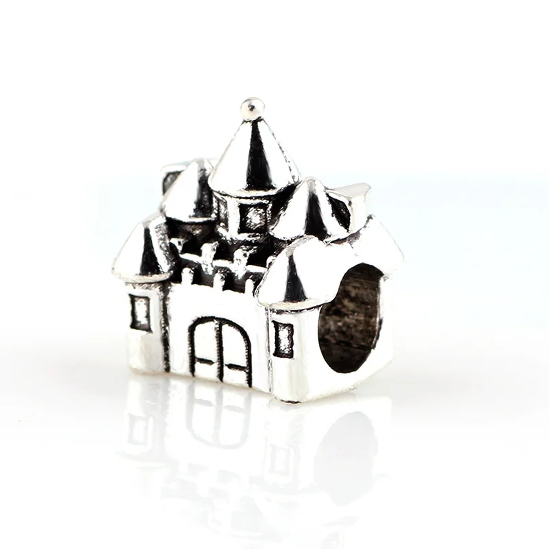 10 шт. много старинного серебра покрытые бусинами из сплава милое рукоделие