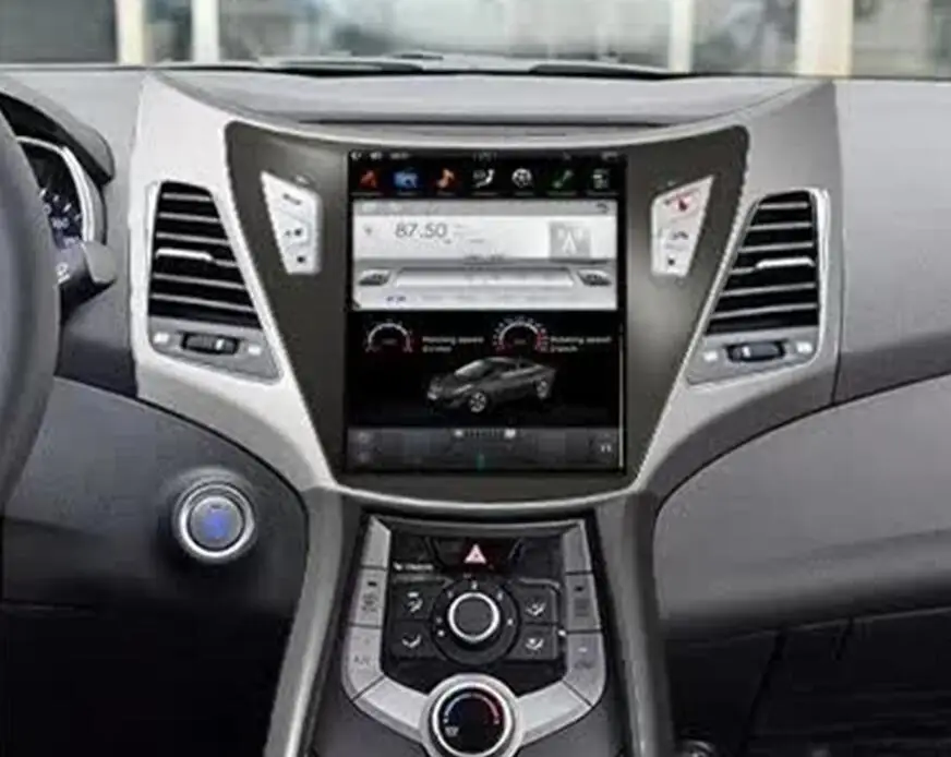 10,4 ''вертикальный экран Tesla стиль Android 7,1 автомобильный DVD gps плеер Радио Навигация для hyundai elantra 2011 2012 2013