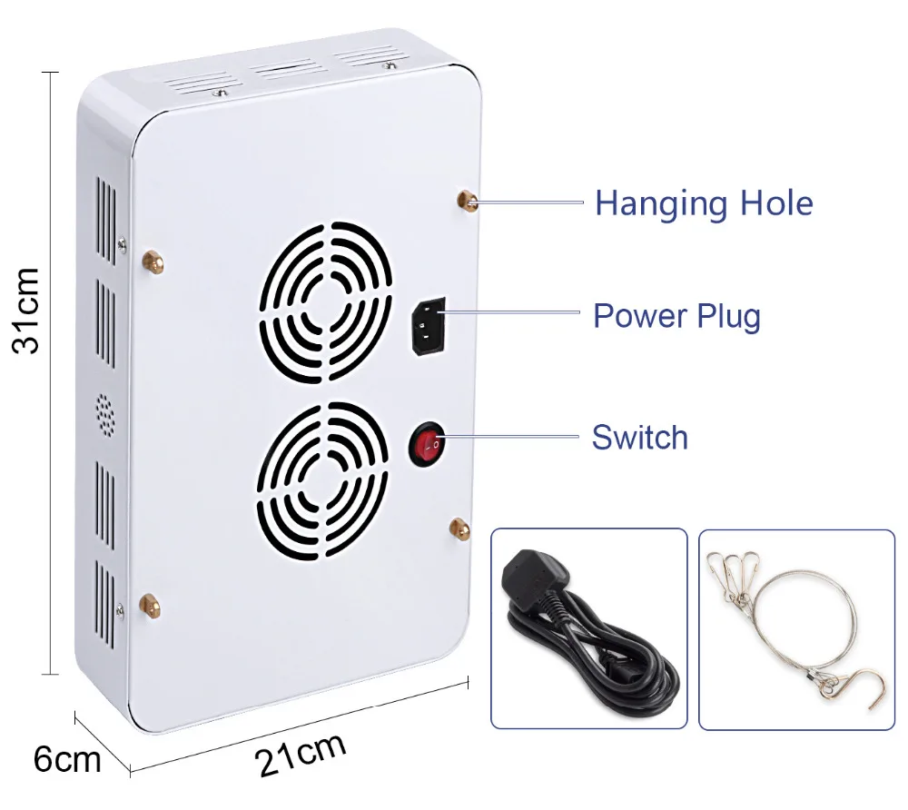 KingLED 600W двойной чип LED Grow Light полный спектр 410-730 нм для внутренних растений и цветочной фразы Очень высокий выход на.