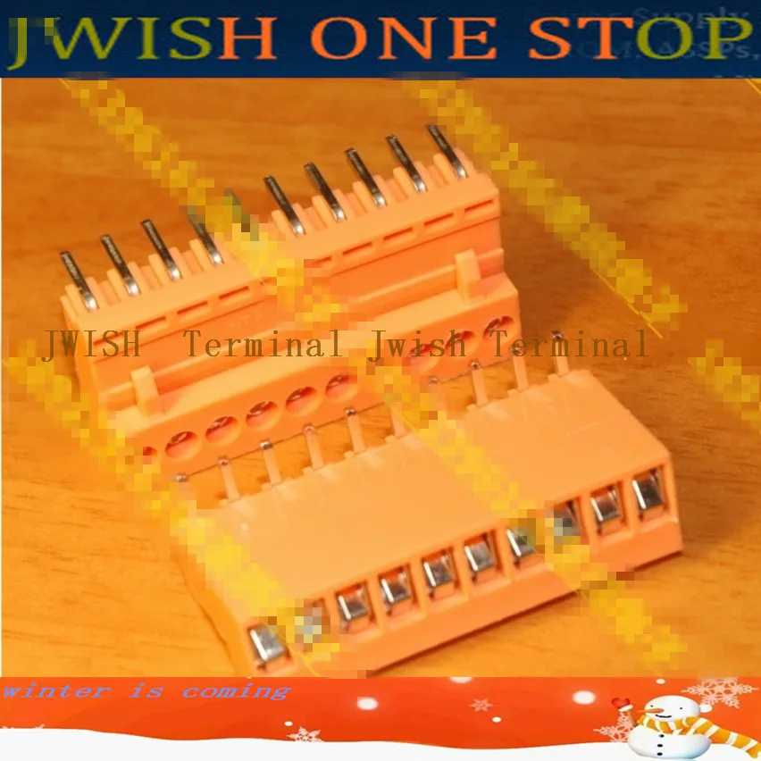 Подключаемая Клеммная колодка 3 96 мм 396 KF HT396K-3.96 HT396K-3.96mm оранжевая ht396 ht396k ht396r 5P 6P 7P
