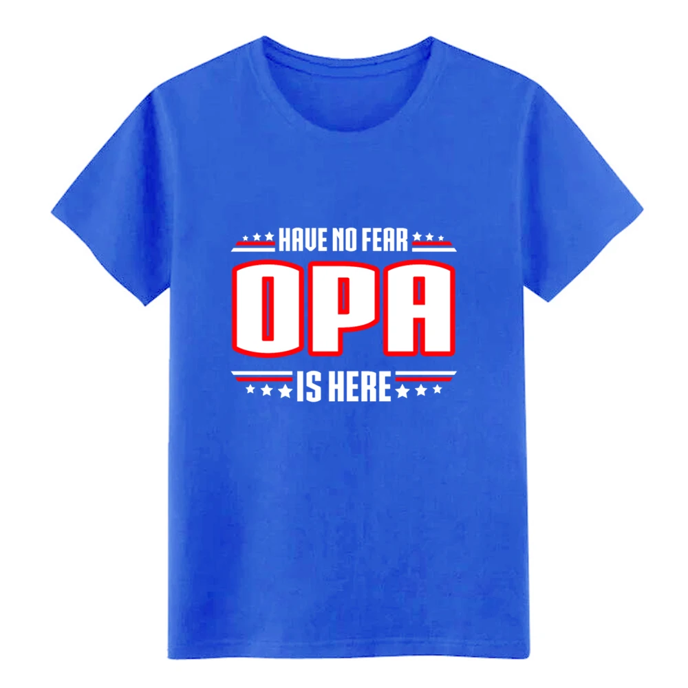 Мужская футболка Opa Have no fear opa is here awsome дизайнерская хлопковая Футболка