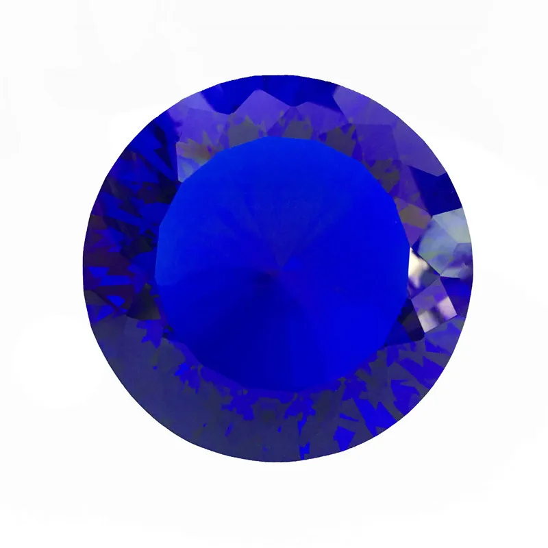 100mm 1pcs Multifaceted Crystal Diamond Paperweight Crafts Dark Blue For Shipping Mall Decoration Hot Sales | Лампы и освещение