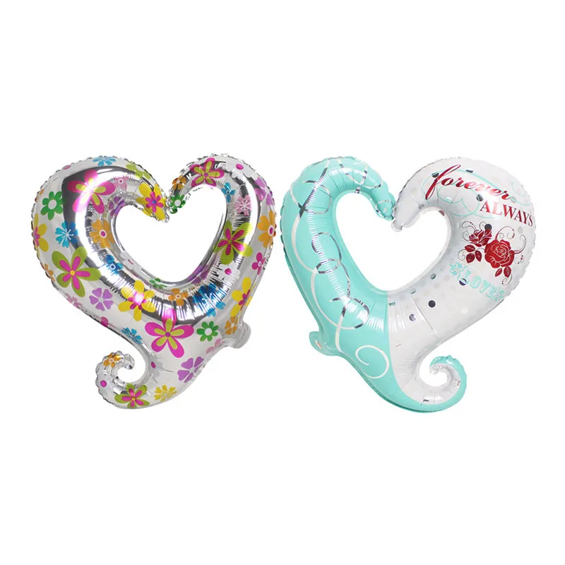 

50PC 18 inch hook Heart -shaped balloon helium balloons wedding Valentine's Day Decoration birthday heart foil balloon Globos