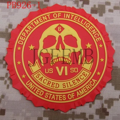PB926 Red Привидения Отдел интеллекта вышивка патч значки - Цвет: PB926 Red