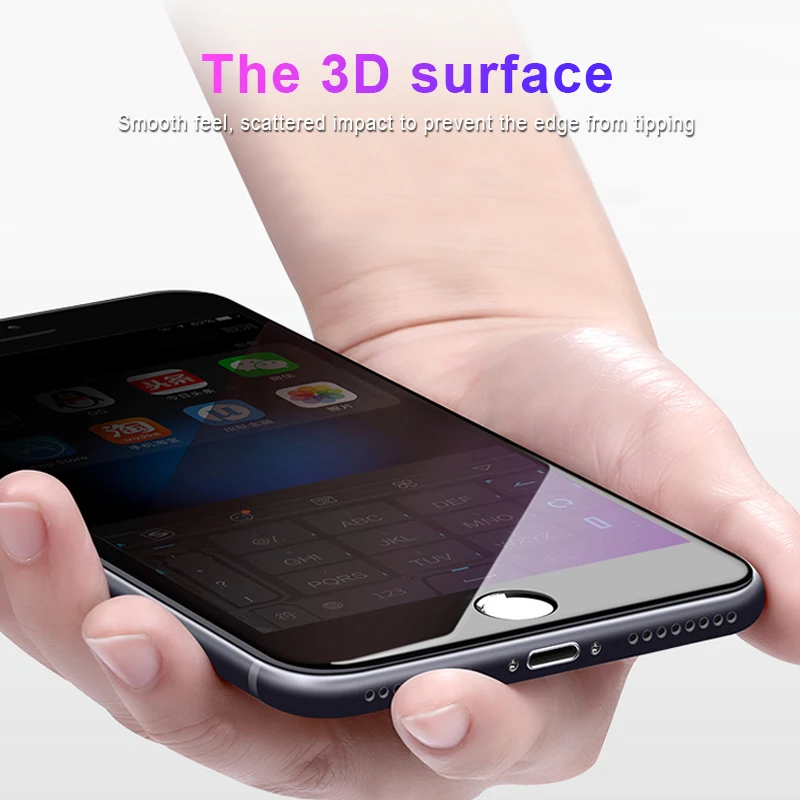 3D полное покрытие из углеродного волокна закаленное стекло для iphone X XS 11 Pro Max XR