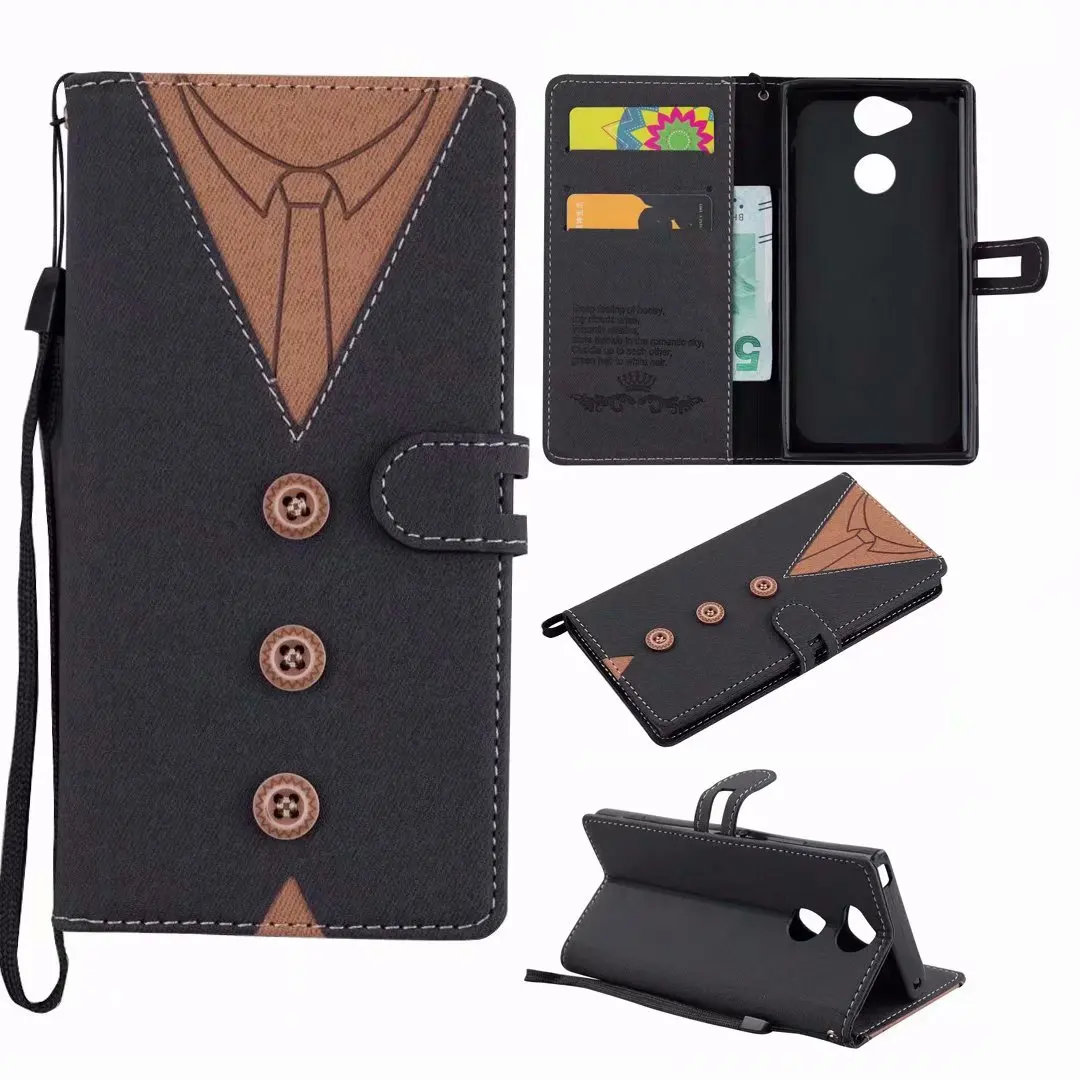 Чехол Кошелек для телефона Sony Xperia XA XZ 2 1 XZ2 XZ1 XA2 XA1 Compact Luxury Caso Capa Fundas модный кожаный