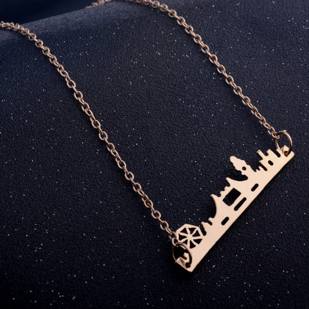 Новое ожерелье с изображением лондонского моста Очаровательное подвеской в виде