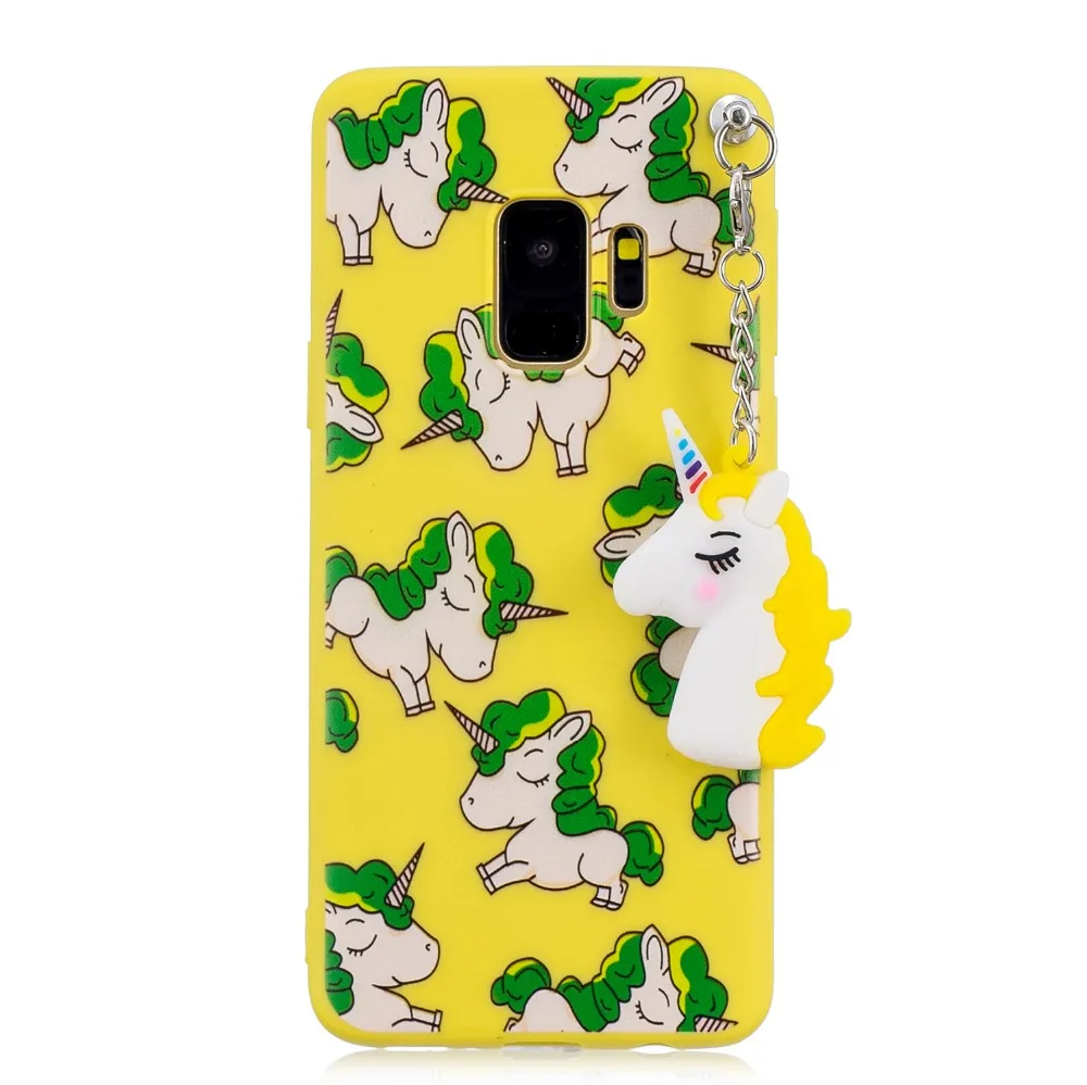 Чехол FULAIKATE для Samsung Galaxy S9 мягкий чехол из ТПУ с подвеской в виде единорога SM-G9600