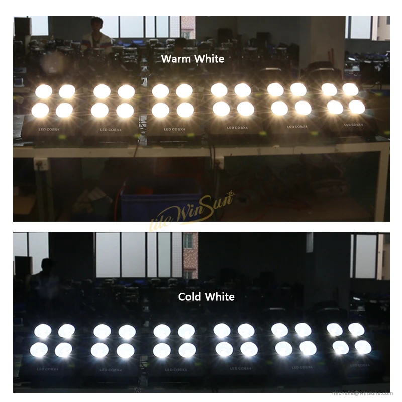 Litewinsune 4x100W CW/WW 2 в 1 COB светодиодный светильник выступление на сцене сценическое