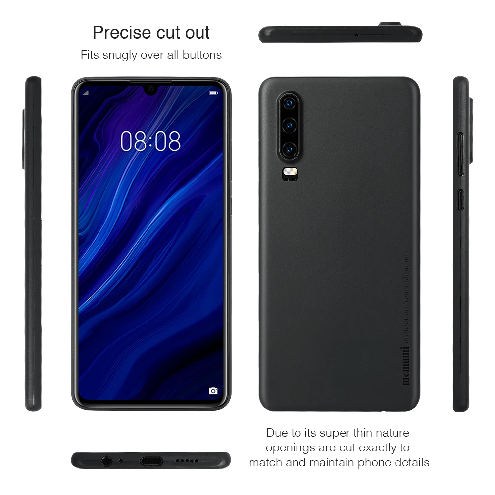 Memumi для huawei P30 Pro Чехол, ультра тонкий 0,3 мм PP матовый чехол для huawei P30 Тонкий чехол анти-отпечатки P30pro случаях
