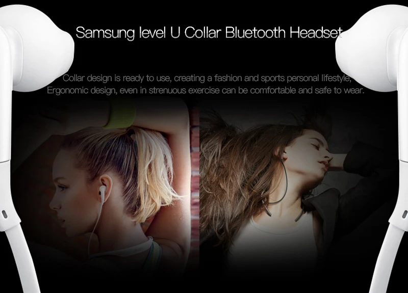 SAMSUNG Level U Wireless Bluetooth Earphone Neckband headsets Collar Noise Cancelling Support A2DP,HSP,HFP for Glaxy 8 S8plus