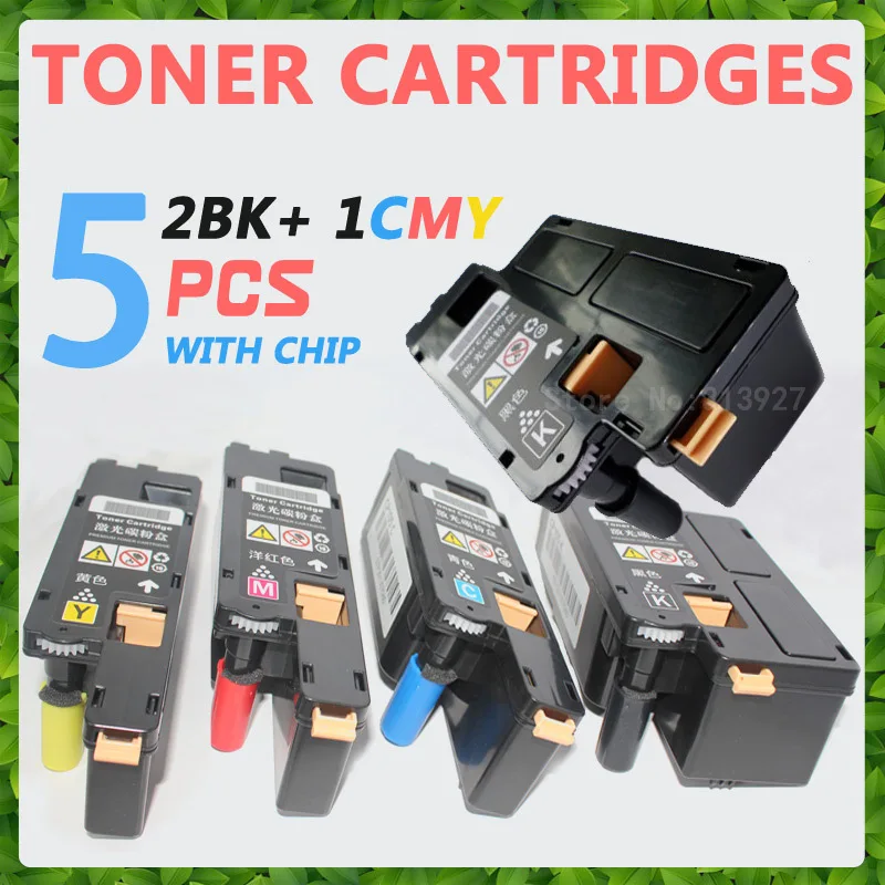 5 шт. 2BK + 1CMY совместимый тонер-картридж для Epson AcuLaser C1700 C1750N C1750W CX17NF 17N цветной