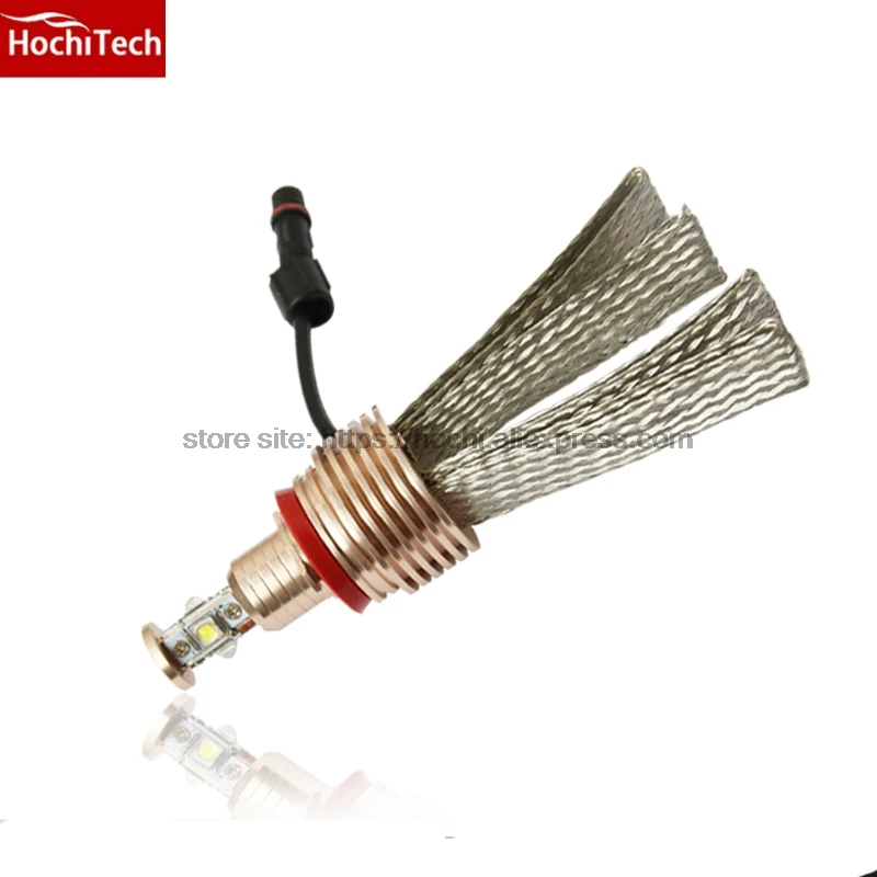HochiTech ангельские глаза светильник 80 Вт H8 5500LM 6000K белый Светодиодный Маркер для BMW