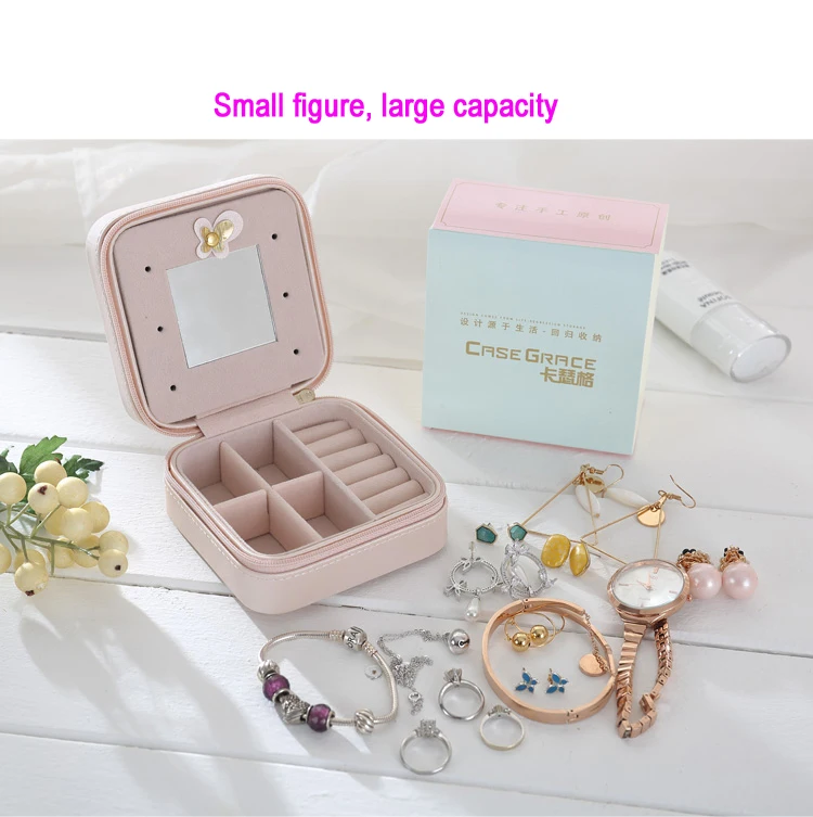 Бесплатная доставка дорожная Косметическая Шкатулка для ювелирных изделий