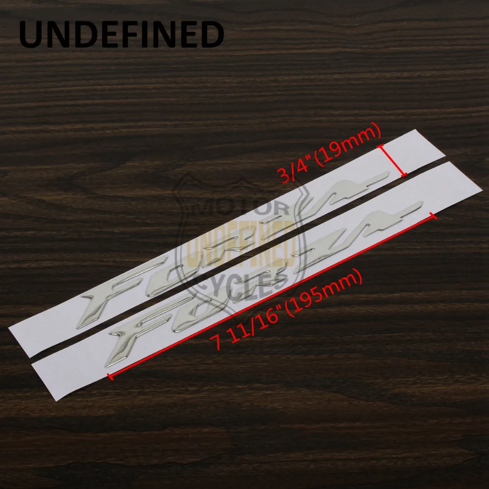 UNDEFINED 2pcs Мотоцикл Велосипед 3D наклейки эмблема логотип поднятый светоотражающий обтекатель бак топлива наклейки Винил Bling для Honda Forza