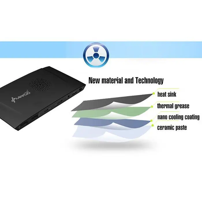 MeeGOPad T09 4 Гб Оперативная память Тип-C приставка Mini PC Windows 10 Intel x5-Z8300 двухдиапазонный Wi-Fi 2,4g/5g 1000 Мбит/с LAN Compute Stick