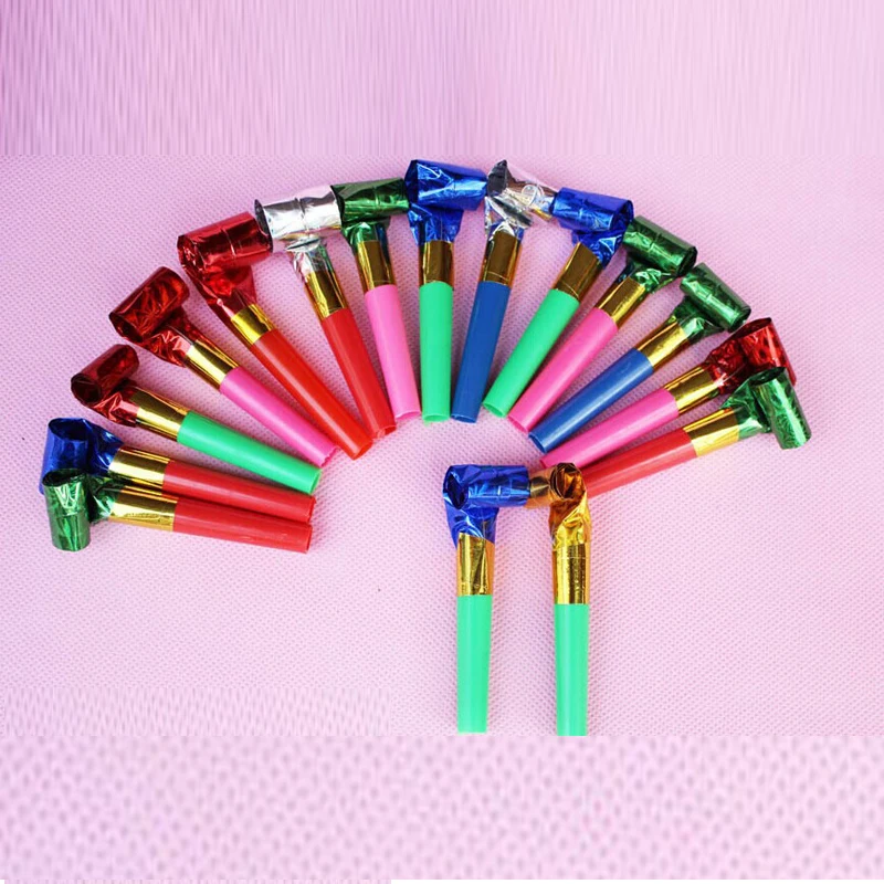 

10pcs/Set Party Whistle Toys for Children Plastic Small Blow Dragon Whistle Cheer Leading Theme Birthday Party Toys Gift
