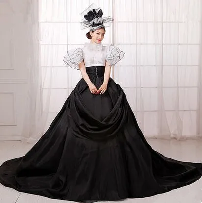 

Длинное Романтическое Платье, винтажное Романтическое Платье, стильное романтичное платье с коротким рукавом, элегантное Королевское Плат...