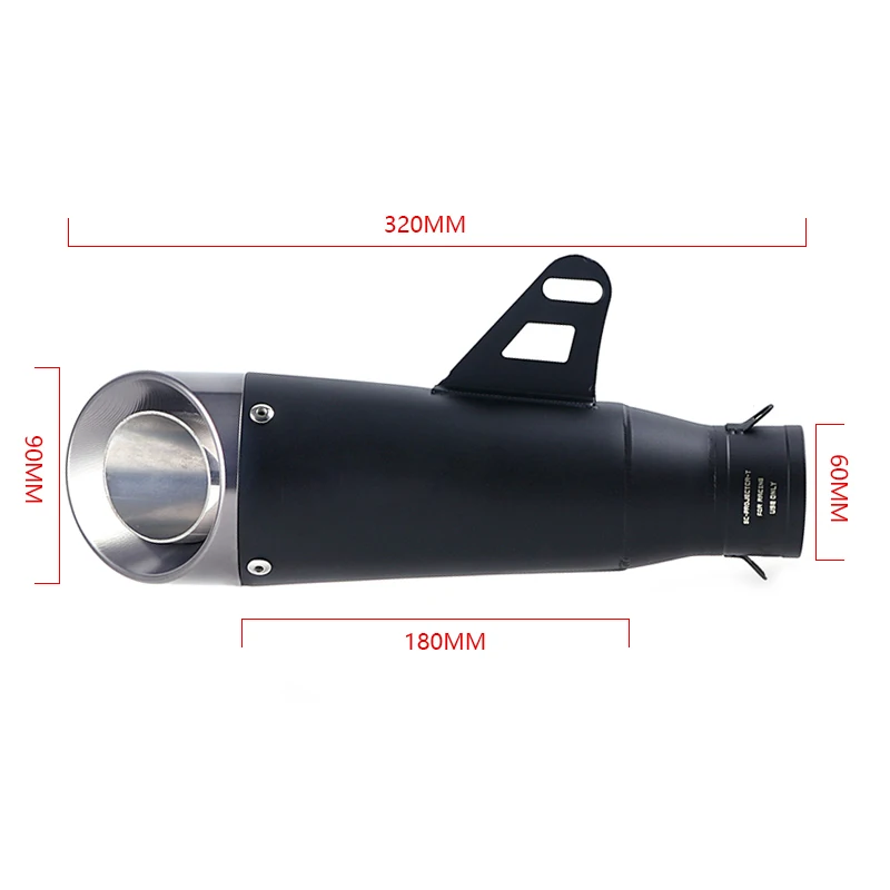 TRK502 Motorcycle Muffler Pipe SC Racing Full Exhaust System Middle Link Slip On For Benelli TRK 502 DB-Killer |