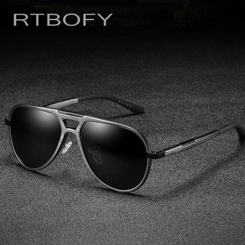 RTBOFY дизайнерские мужские классические поляризационные солнцезащитные очки с