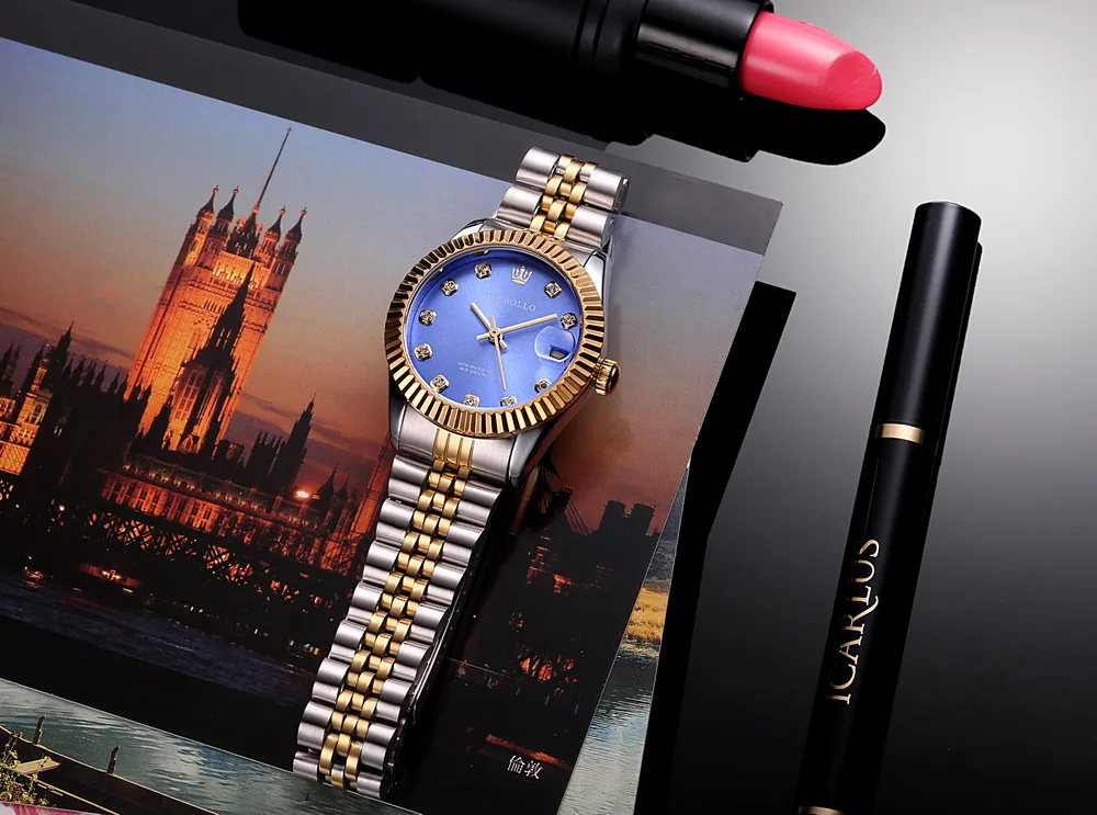 Часы мужские и женские кварцевые со стальным браслетом коробкой | Наручные часы