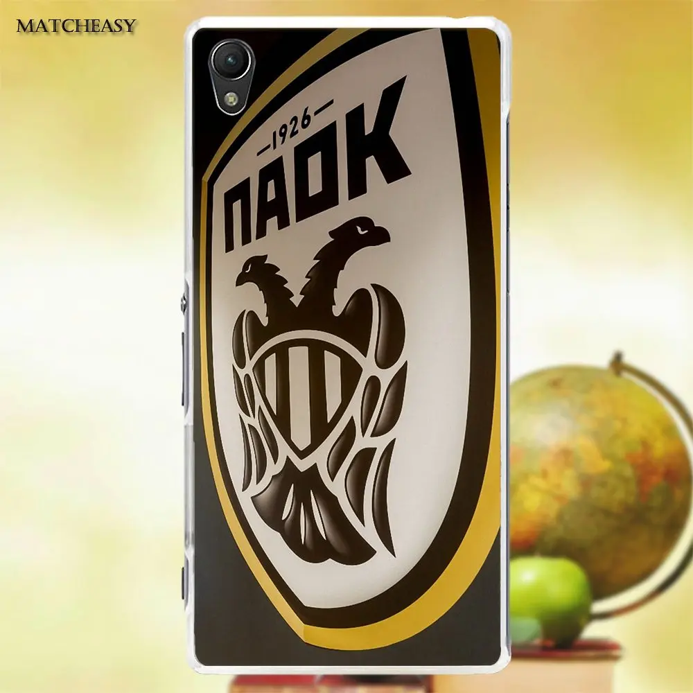 Oedmeb Paok Fc Салоники для Sony Xperia Z Z1 Z2 Z3 Z4 Z5 compact Mini M2 M4 M5 T3 E3 XA мягкий