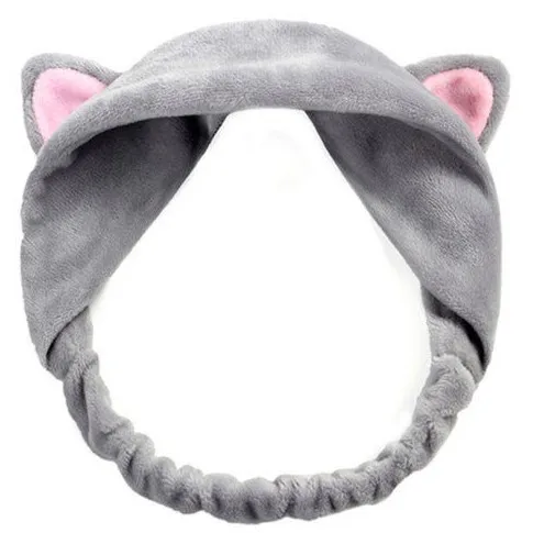 Gray 1 шт.,, дропшиппинг, moonbiffy головной убор, аксессуары для плетения кос, милые женские эластичные кошачьи ушки, вечерние, подарок - Цвет: Gray