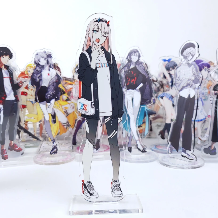 

Японское аниме Дарлинг во Франции ZERO TWO 02 Ichigo GORO KOKORO фигурка на акриловой подставке украшение Косплей стол Декор подарок 15 см