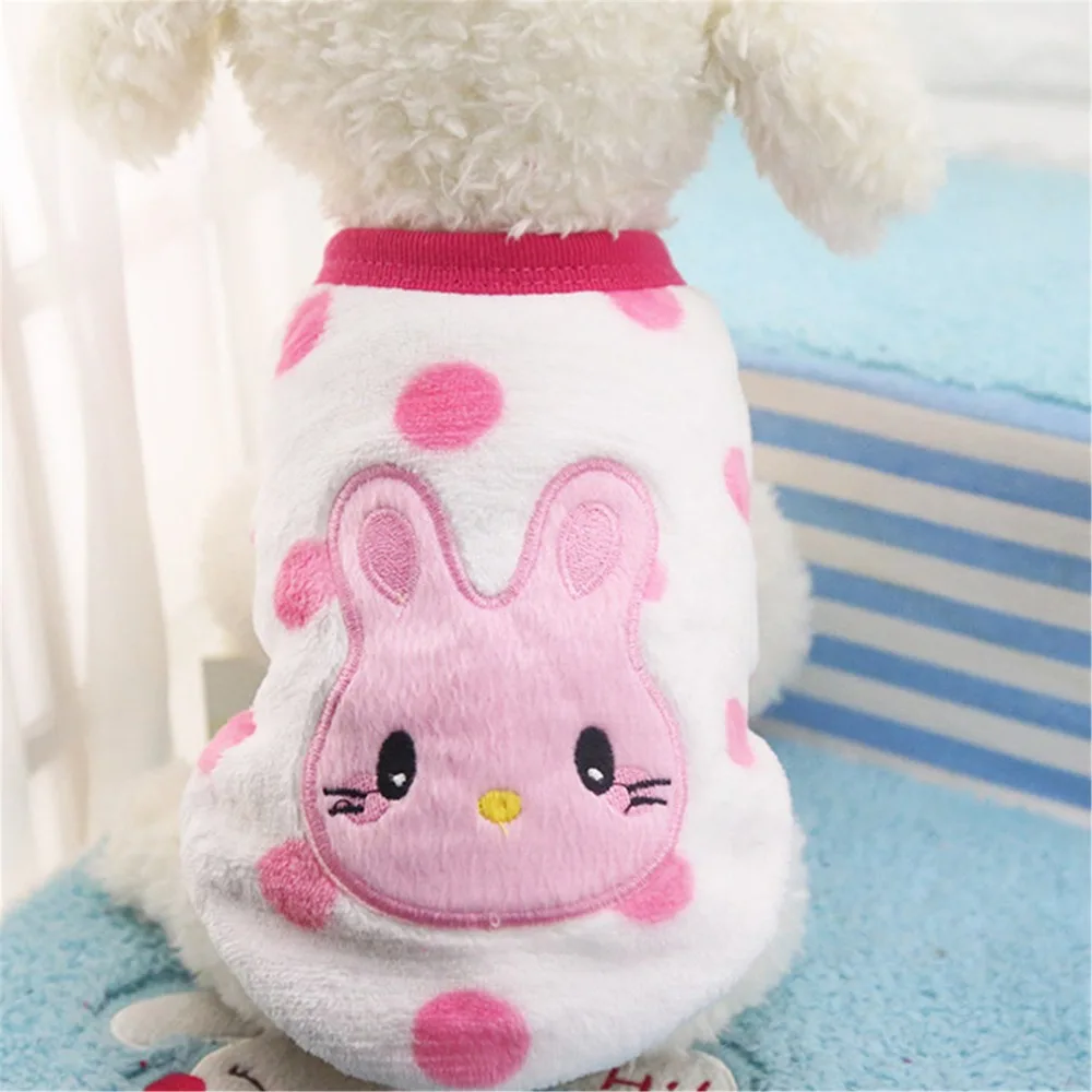 Осень Зима Мультфильм Pet Puppy куртки для кошек куртка теплый флис собака костюмы Одежда для маленьких товары собак Чихуахуа Одежда для йоркширского терьера
