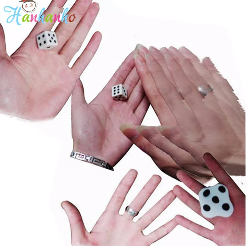 Крупным планом фокус с кубиками Beat плоские Кубики легко узнать Мини Волшебные