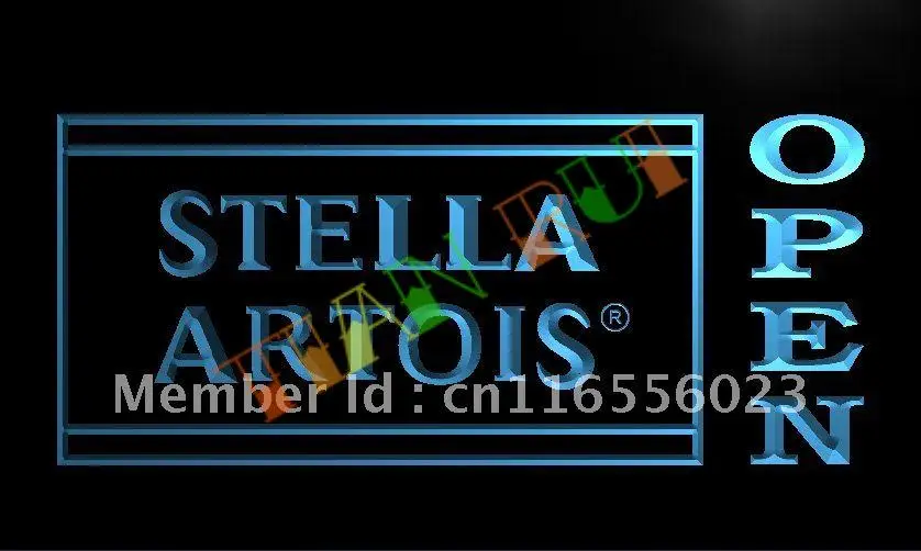

LA048- Stella Artois пивной открытый бар светодиодная неоновая световая вывеска