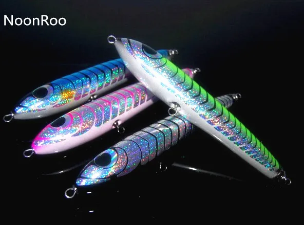 

120g Topwater Wooden bait Trolling Lures Deep Sea Handmade Fishing Baits