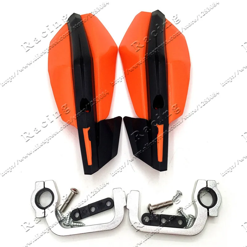 Orange Handguard мотоциклов Мотокросс Супермото Руль управления для мотоциклов рукавицы для KTM XC W SMR LC SXF кроме CRF YZF KXF WRF ATV quad - Цвет: Orange