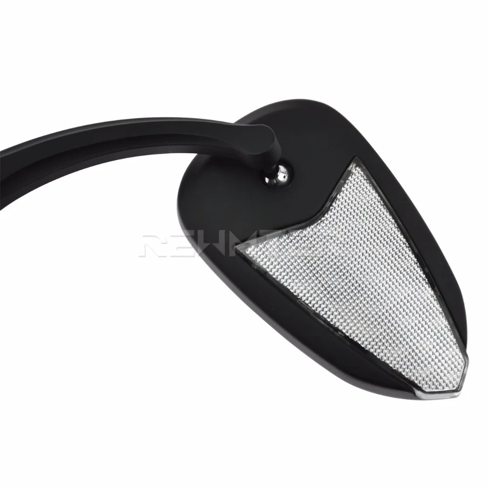 Мотоциклетные зеркала заднего вида черные для Harley Dyna Wide Glide EFI FXDWGI 04 06 Super FXD 97 10 Road