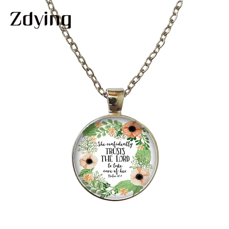 ZDYING он называет меня красивой одна Библейская Подвеска со стихом подвесной