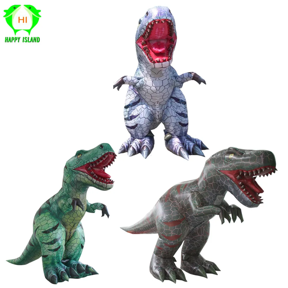 Надувной костюм динозавра для взрослых костюмы T REX вечеринки на Хэллоуин