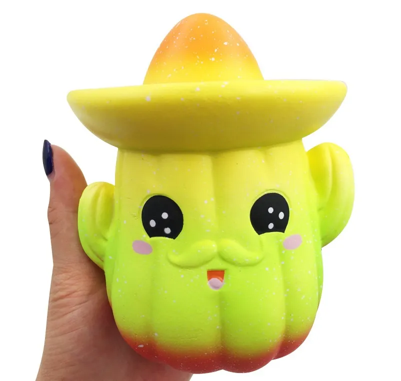 Многоцветный Милый Jumbo Galaxy, мороженое, кошка, котенок, мягкий, медленно поднимающийся ремешок, мягкий, Сжимаемый, ароматизированный, хлеб, торт, игрушка, подарок, малыш, развлечение - Цвет: Многоцветный
