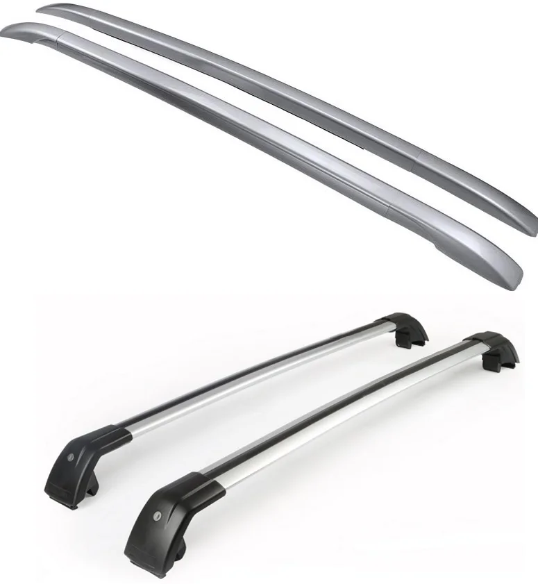 4 pieces silver Для Mitsubishi RVR/ASX/Outlander Sport 2010 2011 2012 2013 багажник на крышу Спойлеры камера перекладина - Цвет: 4 pieces silver