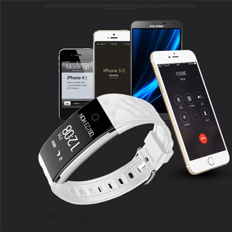 Роскошные Смарт-часы с Bluetooth для мужчин и женщин фитнес-трекер отслеживания сна