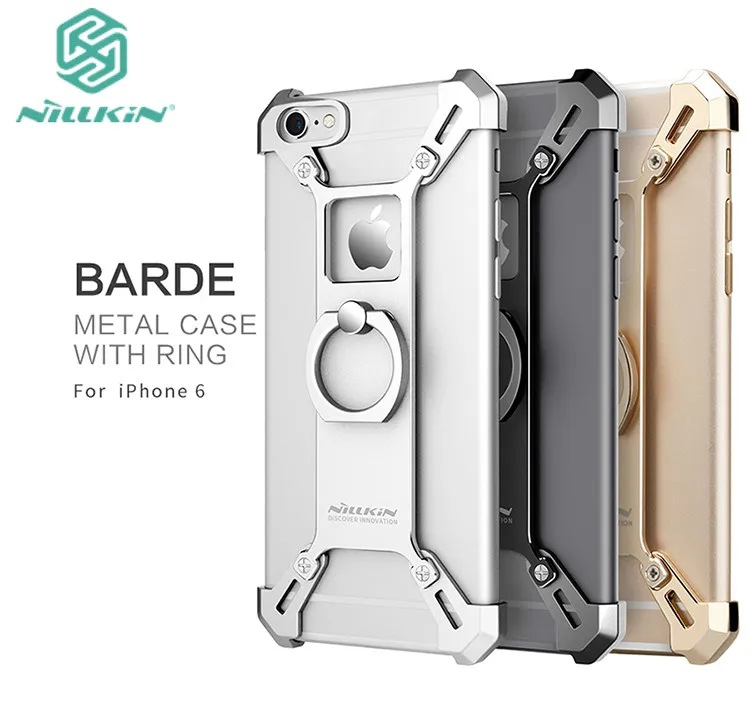 Nillkin Для iphone 6s Металлическая Крышка Бампер Bardes DIY Алюминиевого сплава задняя с