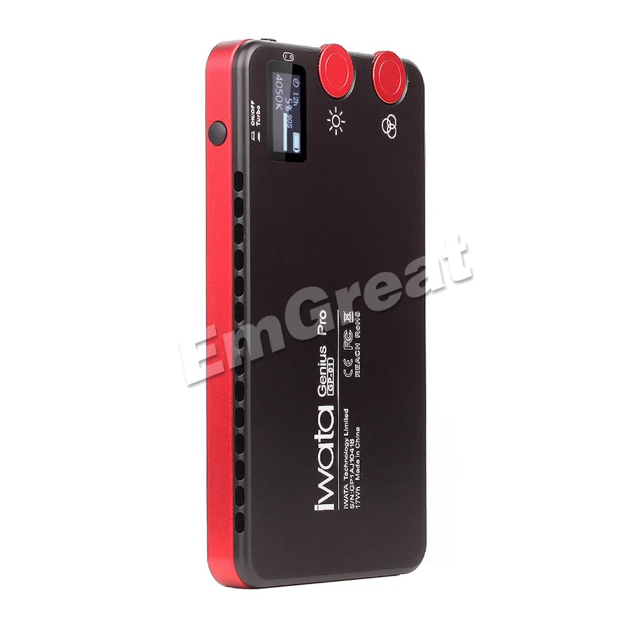 Iwata Genius Pro 144 светодиодный наполняющий светильник двухцветный 2600 K-6000 K Buit-in battery портативный телефон открытый видео светильник PK Aputure AL-MX