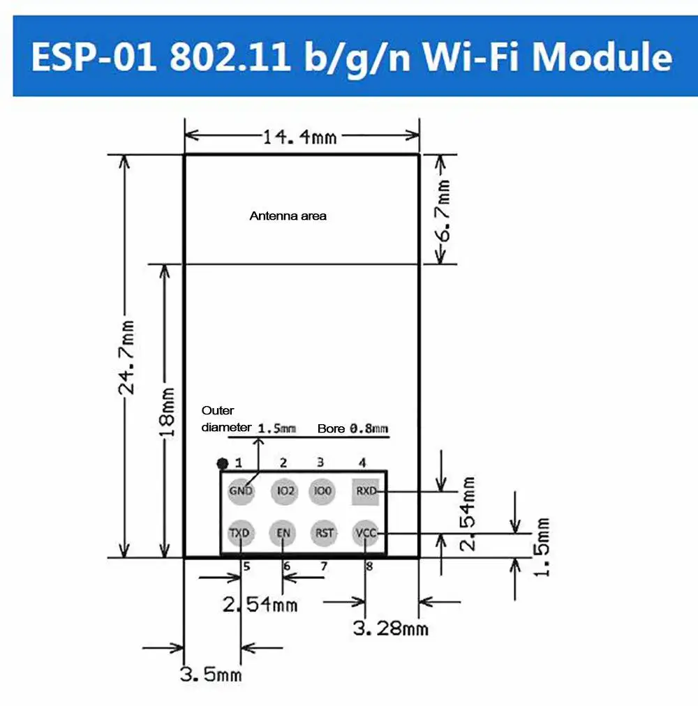 ESP 01 беспроводной модуль приемопередатчика с Usb на Esp8266 ESP01 адаптер для Arduino Uno R3