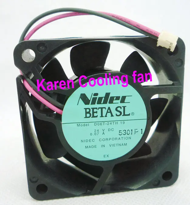 Nidec 6 см D06T 24TH 19 6025 24В 0.07a 2 провода Вентилятор охлаждения|cooling fan|24v cooling fancooling fan 24v |