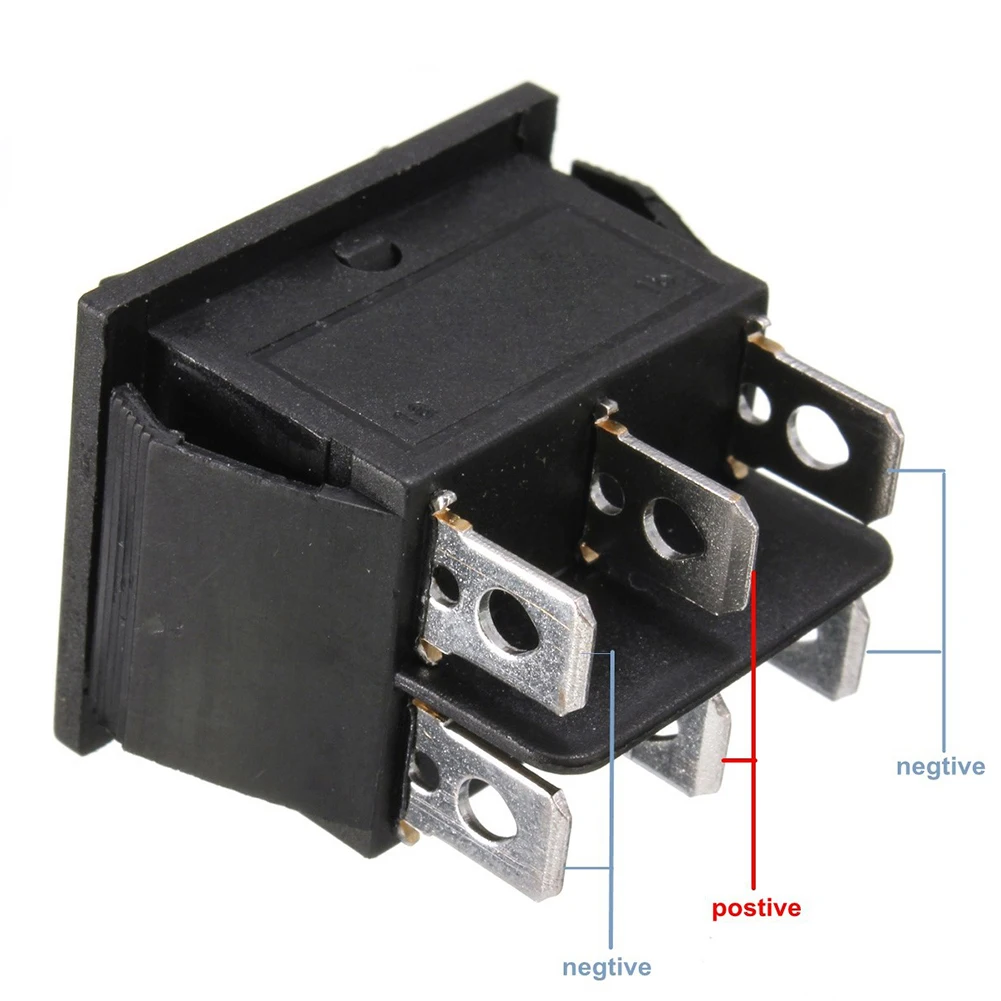 Прочный 250 V/10A 125 V/15A 6-Pin на автомобильное стекло моментальная Перезагрузка