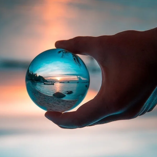 GVCD Magic Crystal Ball Quartz Fengshui Photography Glass Crystals Craft Travel Take Pictures Home Decorative Balls Gift | Дом и сад