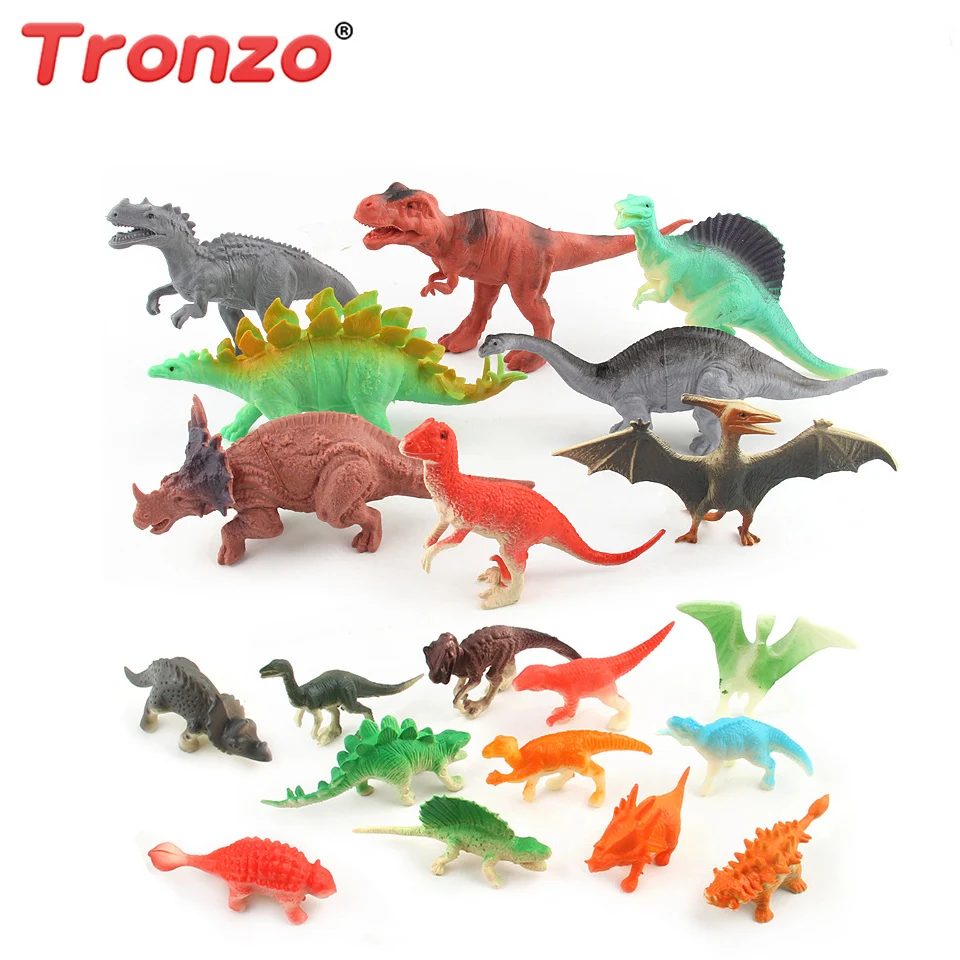 

Tronzo 12PCS/Set Mini Jurassic Play Dinosaur Simulation Model Figures Educational Dinosaur Mini Animal Model Toys Gift For Kids